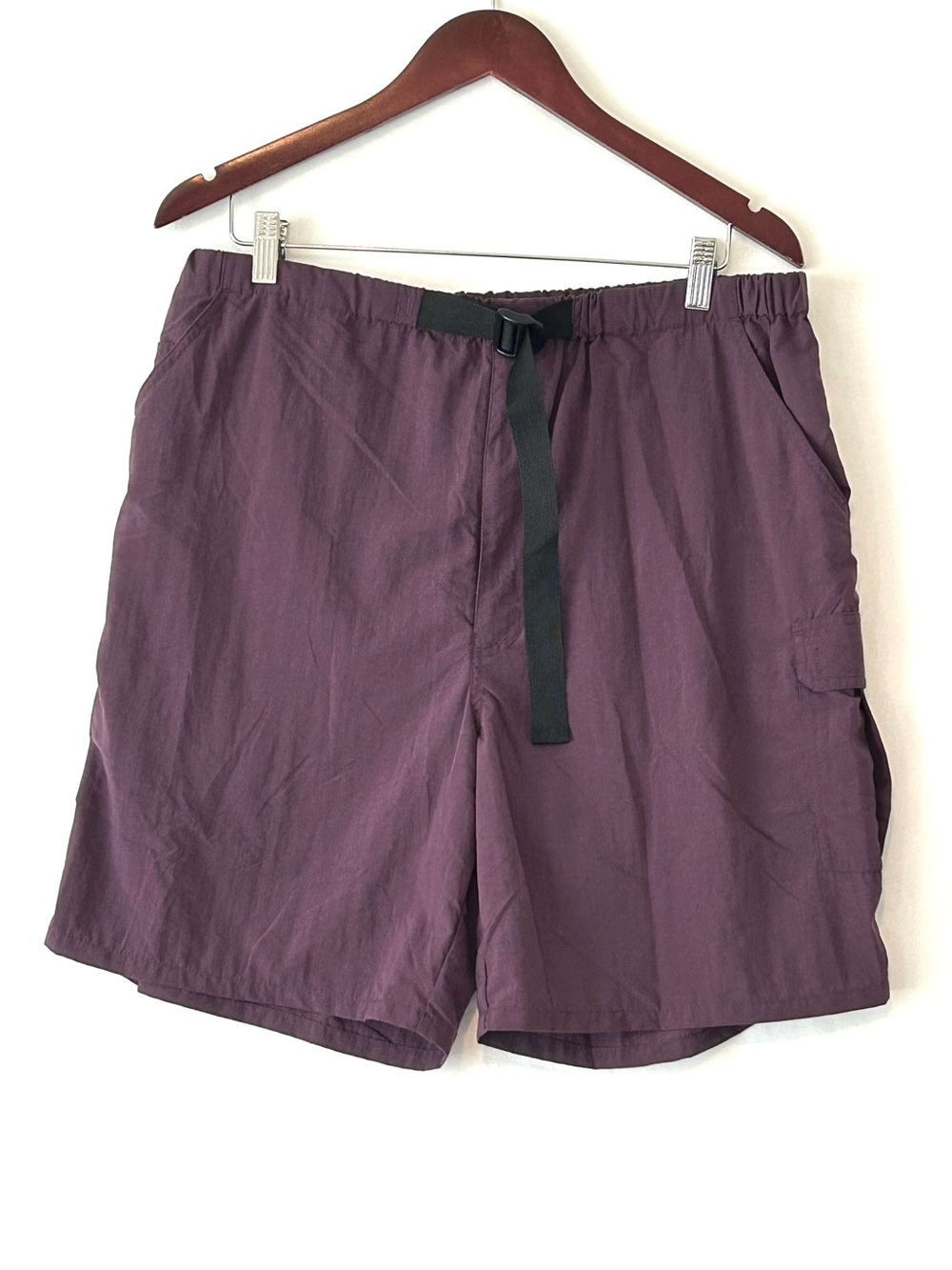 Flyer Cargo Trekking Shorts Men’s SzLG Purple Nylon Packable
